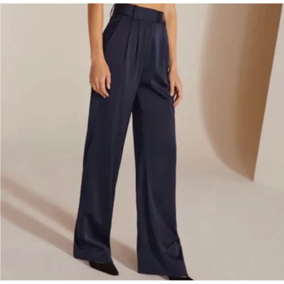 New Favorite Daughter Anthropologie Navy Pants Size 12 - Picture 2 of 9